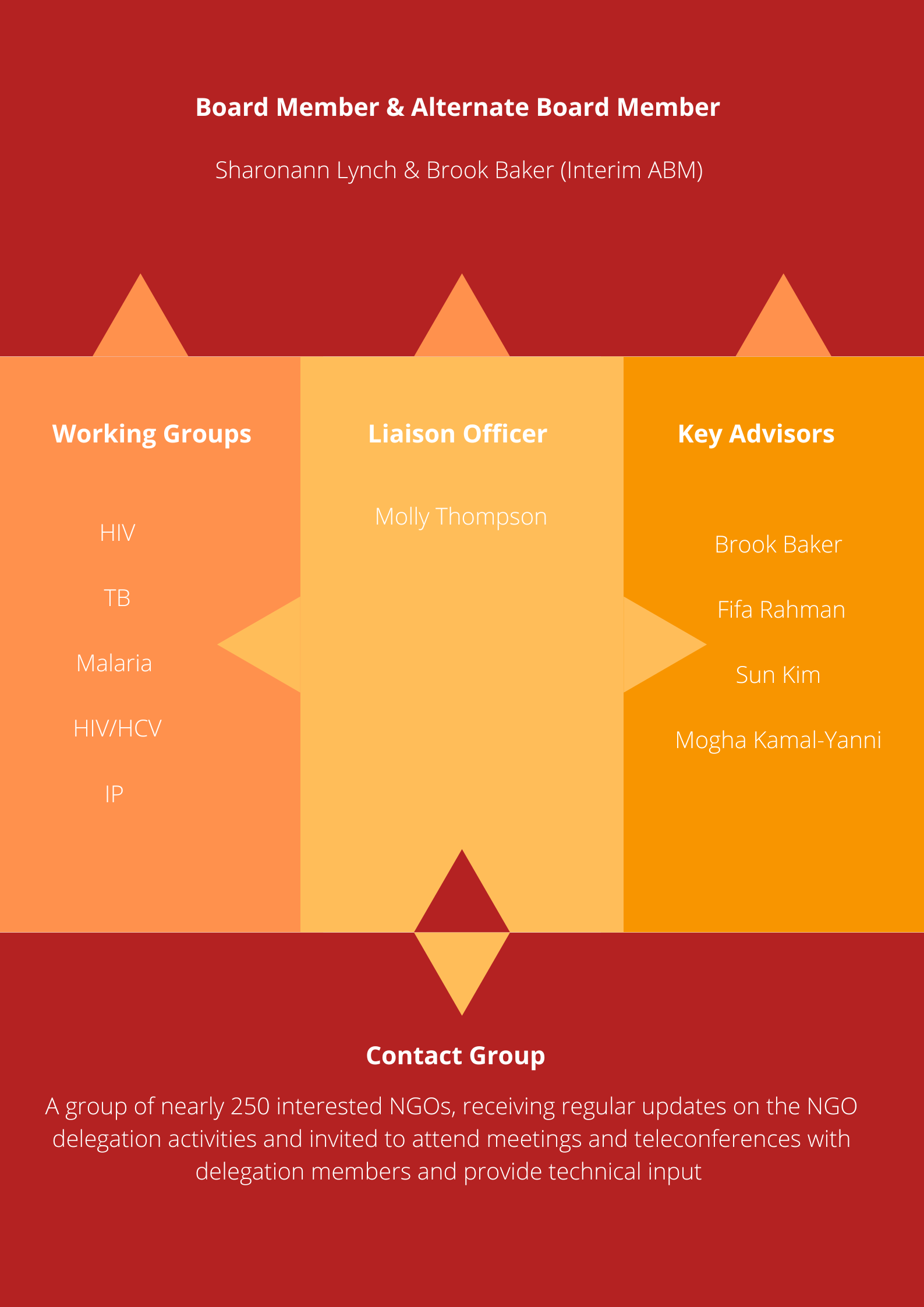 NGO Delegation Organogram